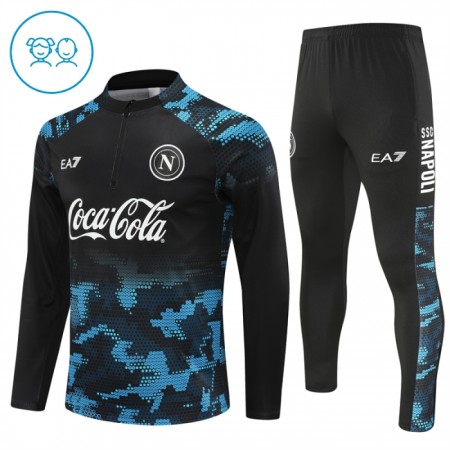 SSC Napoli Sudadera De Entrenamiento 2024-25 Navy Quarter-Zip - Niño